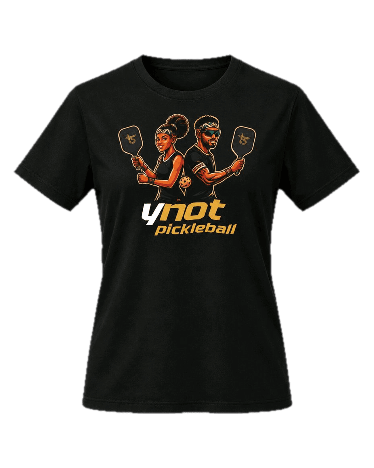 The Ynot Men's Tee in Duo · Black