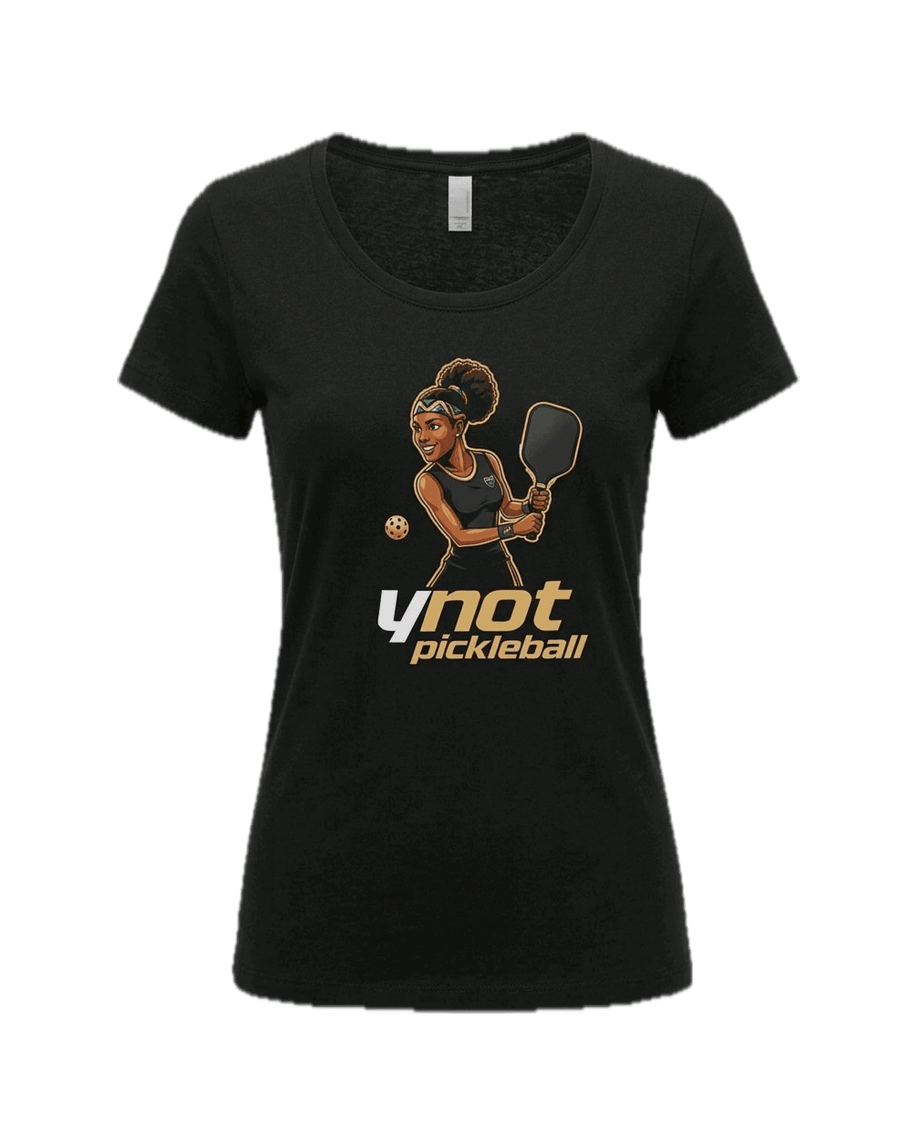 The Ynot Ladies' Tee in Rally · Black